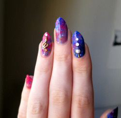 ladycrappo:  A little cosmic magic, featuring polishes from Virtuous