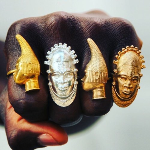 malegram:  Handmade African Heritage Iyoba Idia Ring Check Out