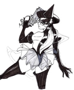 slbtumblng:  thewonderbun:  #Inktober round 2! Queen model bayo