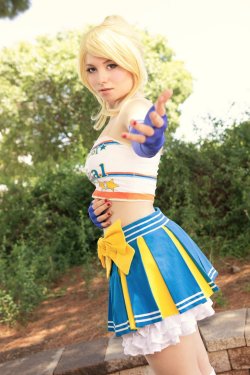 hotcosplaychicks:  Eri Ayase Cheerleader by Irina-cosplay Check