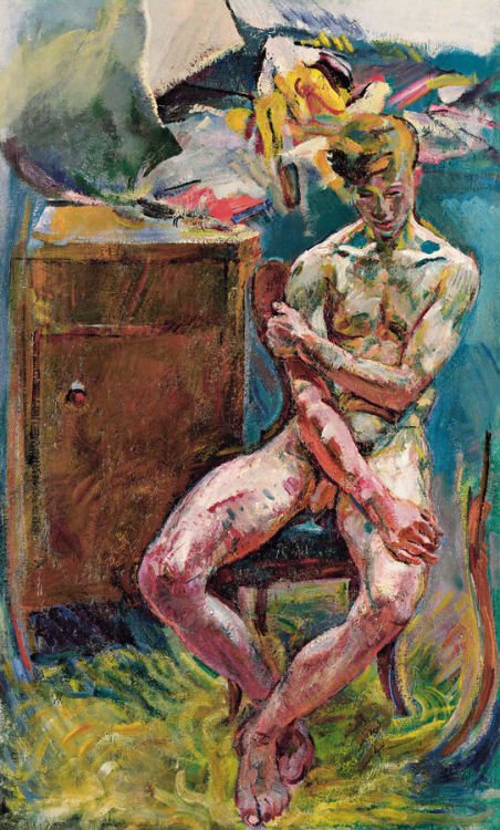 amare-habeo: Anton Kolig (Austrian, 1886-1950)Seated Youth (In