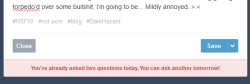 The fuck happened to DarkHazardâ€™s tumblr account?