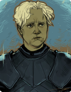 my favorite thing about brienne of tarth is that she’s huge