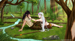 majdart: The forest guardian and the lost researcher AU    Weiss