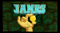 James - title card design by Andy Ristaino painted by Nick