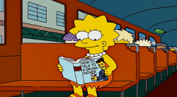 nevver:Lisa Simpson’s bookshelf, from the Simpsons Library