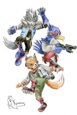 supersmashspacies:  Starfox Brawlers by *Kanis-Major 