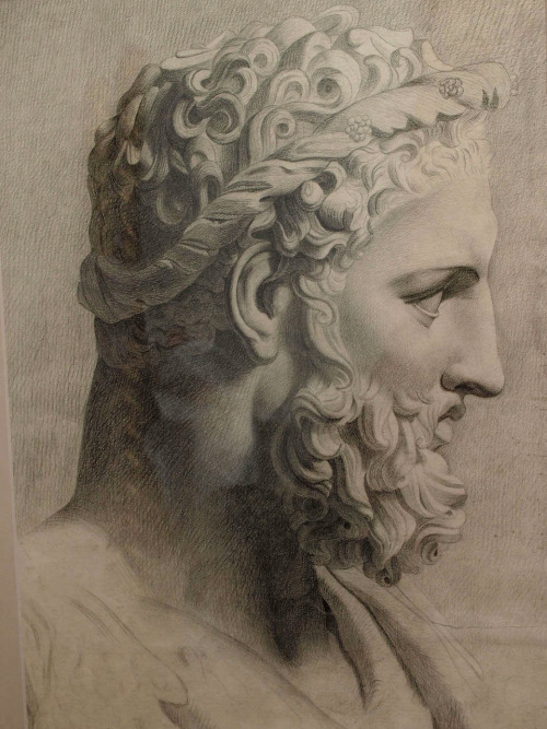 hadrian6:  French Ecole de Beaux Arts Drawing Study of a Classical