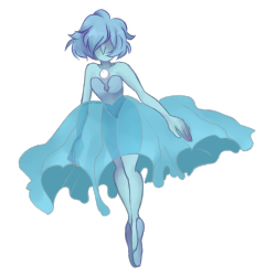 cottondraw:  transparent blue pearl!! 