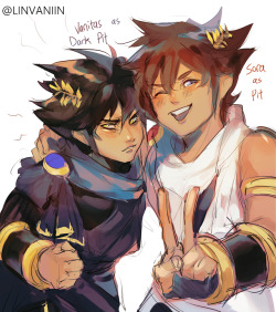 linvaniin:  vanitas and pit as dark pit and pit! they’re…
