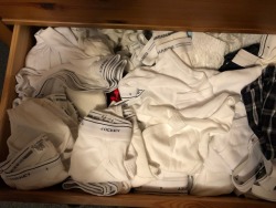 jockeybriefguy:Time to clean out my underwear drawer It’s NEVER time to clean out your underpants drawers!Time to just buy more ‘pants!