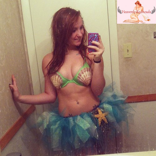 A Heavenly Redheads fan dressed up as Little Mermaid!