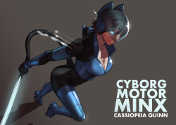 johndoe-art:  Cyborg Motor Minx from @cassiopeiaquinn webcomic.