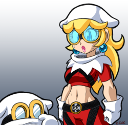 ninsegado91: rcasedrawstuffs:  X-Naut Peach   Peach is going