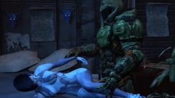 big-daddys: Cortana and Doomguy is now animated here is a short