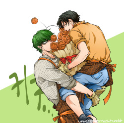 unverusbernus:  “HBD SHIN-CHAN!!!!I have some oranges for