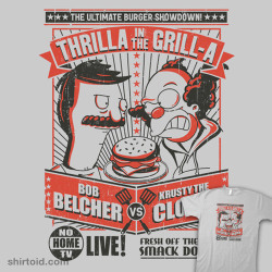 shirtoid:  Thrilla In The Grill-A by DeepFriedArt is บ today