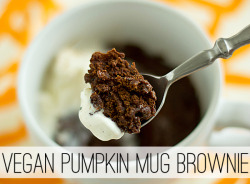 vegan-yums:  vegan pumpkin mug brownie 