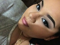 thugahontas:  Liner & eyebrows on fleek 🙌