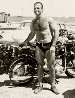 This picture of Oliver Sacks from the early 60s is fucking hot.