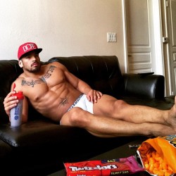 lethaladonis1:  Chill mode…. Cheetos, Twizzlers and protein