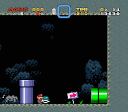 suppermariobroth:In Super Mario World, taking a Buzzy Beetle