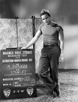 avagardner: Wardrobe test of Marlon Brando as Stanley Kowalski