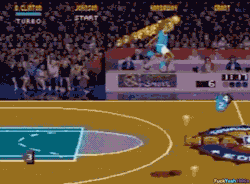 f-ckyeah1990s:  bill clinton dunking from across the court in