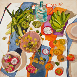 mrhoneybunny:    Laura Jones  “Asian Green Grocer”2015, oil