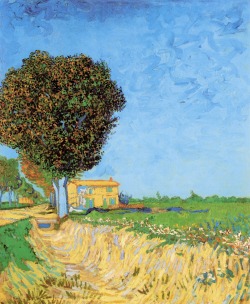 vincentvangogh-art:  A Lane near Arles, 1888 Vincent van Gogh