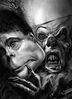 whitesoulblackheart:  Stephen King by Jeff Stahl “Monsters