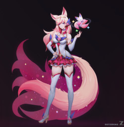 rarts:  Star Guardian Ahri (skin): League of Legends game draw