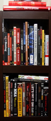 juji-gatame:  My “Martial Arts” bookcase 
