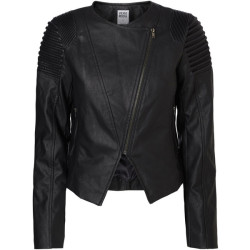 feetjefay:  Vero Moda Pu Biker Blazer   ❤ liked on Polyvore