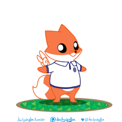 dailyskyfox: Today I’m a friendly Animal Crossing character~!