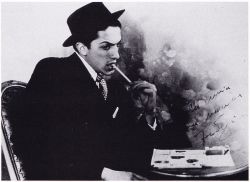 fritzundco:Federico Fellini in 1940A photograph inscribed “to