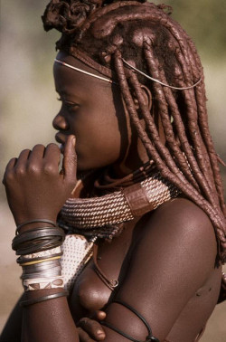 Namibian Himba girl, by Georges Courreges.