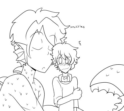 tfw your bf turns into a giant fish monster and wants affection from you 24/7aka save 09.