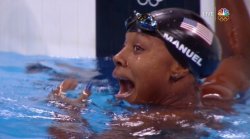 wocinsolidarity:  imsoshive:  The moment Simone Manuel realized