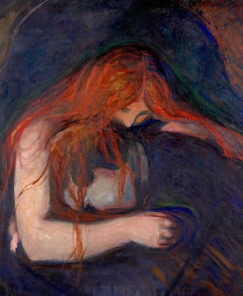 a-hulder:Edvard Munch + women and redMadonna (1894-95) // Love