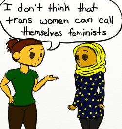 ninjas-in-a-box:  dyzzyah:  artsyartichoke:*Psst*  Trans exclusionary