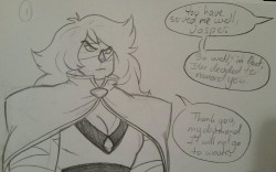 redheadlioness:  AU where Jasper was given her own Pearl as a