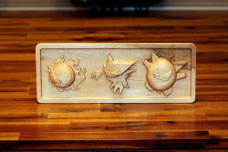 retrogamingblog:  Wood-carved Ghost Pokemon by MillwaukeeMade