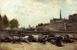 thorsteinulf:  Stanislas Lépine - The Apple Market, Quai de