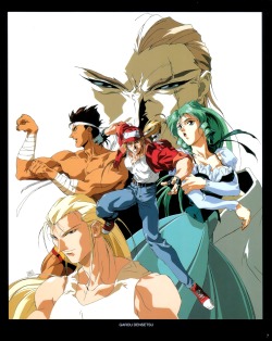 fuckyeahobari:  The cast of the first Fatal Fury OVA by Masami