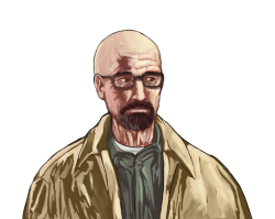 Alright, made him bald to see how it would look.  Not sure if