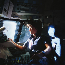 humanoidhistory: Astronaut Sally Ride, first American woman in