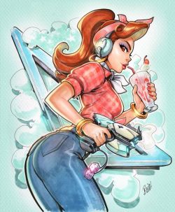 reiquintero: [Video+HD Artwork] DVA Cruiser Art + Copic Marker