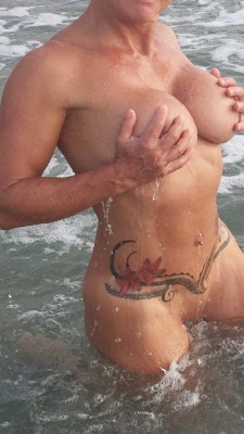 Cum on the beach