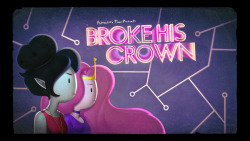 Broke His Crown - title carddesigned by Hanna K. Nyströmpainted